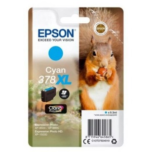 Epson, Original Tintenpatrone cyan Epson No. 378XL, T378240, Epson Tintenpatrone, blau, No.378XL, T379240, (830 Seiten)