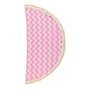L'Anse, L'Anse - Badetuch Zig Zag, One Size, Pink