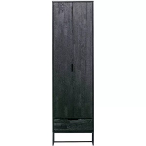 mutoni casual, Holzschrank Silas Eiche gebürstet Schwarz (FSC), Schrank Silas Eiche gebürstet Schwarz (FSC)