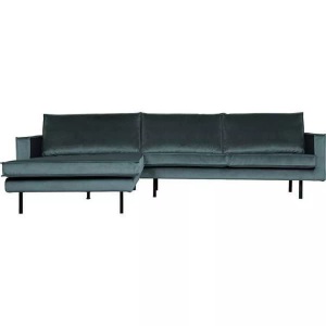 mutoni casual, Ecksofa mit Longchair Rodeo Links Teal, Ecksofa Rodeo mit Longchair Links Velvet Teal 300x155