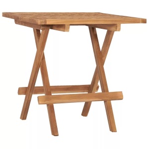 vidaXL, vidaXL Klappbarer Gartentisch 50x50x50 cm Teak Massivholz