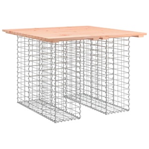 vidaXL, vidaXL Gartenbank aus Gabionen 100x102x72 cm Massivholz Douglasie