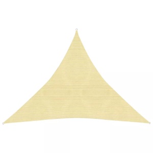 vidaXL, vidaXL Sonnensegel 160 g/m² Beige 3x3x3 m HDPE, vidaXL Sonnensegel 160 g/m² Beige 3x3x3 m HDPE