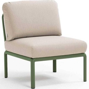 Nardi, Nardi - Sessel ohne Armlehnen Komodo Kaki-Beige (135,5 x 72 x 78 cm), Gartenlounge Komodo Mittelelement agave tech panama