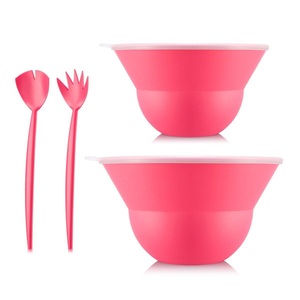 BODUM, Bodum Salatschüssel Topee 4 Stück, Rosa, Bodum Salatschüssel »Topee 4 Stück, Rosa«, 4 tlg., aus Kunststoff