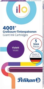 Pelikan, Pelikan Tintenpatrone ilo 4001 Violett 5er Set, Pelikan Tintenpatrone Ilo Violett