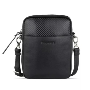 Bugatti, bugatti Umhängetasche »COMET BAGS«, echt Leder, Bugatti - Comet Schultertasche S, für Damen, Schwarz, One Size