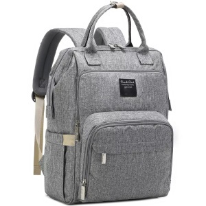 Only-bags.store, Only-bags.store - Wickelrucksack stylischer mit Wickelauflage multifunktionaler wasserabweisender Großraumrucksack für unterwegs, Damen, Grau, One Size, Only-bags.store - Wickelrucksack stylischer mit Wickelauflage multifunktionaler wasserabweisender Großraumrucksack für unterwegs, Damen, Grau, One Size