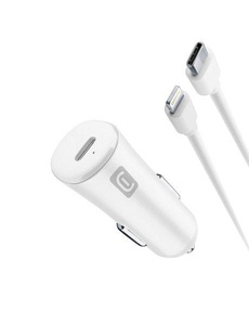 CELLULAR LINE, CELLULAR LINE USB-C Car Charger Kit 20W - KFZ-Ladegerät (Weiss), CELLULAR LINE USB-C Car Charger Kit 20W - KFZ-Ladegerät (Weiss)