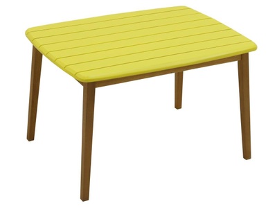 Vente-unique, Gartentisch für Kinder - Akazie - Gelb - GOZO Gartentisch für Kinder - Akazie - Gelb - GOZO, 