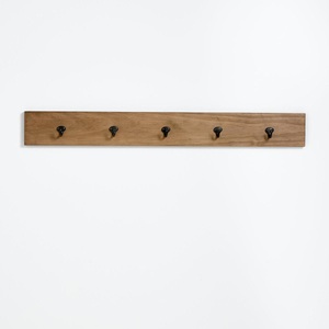 LA REDOUTE INTERIEURS, Wandgarderobe ''Hiba'' aus Kiefer, 5 Haken, La Redoute Intérieurs - Garderobe Hiba mit 5 Haken, One Size, Beige