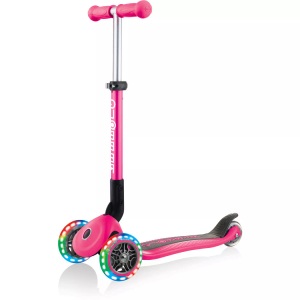 GLOBBER, Globber Junior Foldable Lights Scooter, Globber Junior Foldable Lights Scooter