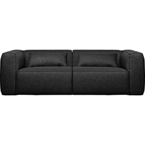 mutoni casual, Sofa Bean inkl. Kissen dunkelgrau 246, Sofa Bean inkl. Kissen dunkelgrau 246