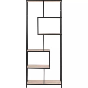 Actona, Actona - Regal - Schwarz und Hellbraun - Hellbraun und Schwarz, AC Design Regal »Seaford«