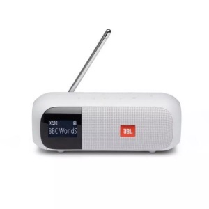 JBL, JBL Tuner 2 Bluetooth® Lautsprecher FM Radio Weiß, JBL Tuner 2 - DAB-Radio (DAB, DAB+, FM, Weiss)