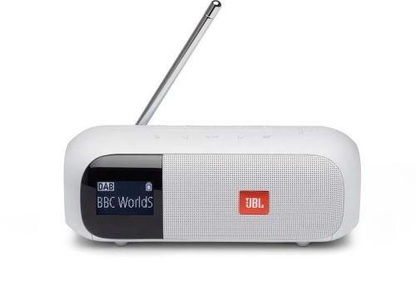 JBL, JBL Tuner 2 Bluetooth® Lautsprecher FM Radio Weiß, JBL Tuner 2 - DAB-Radio (DAB, DAB+, FM, Weiss)