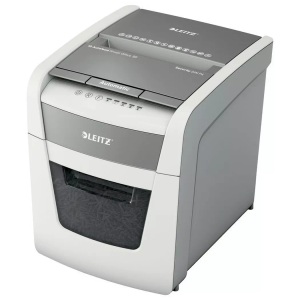 Leitz, Leitz Aktenvernichter IQ AF, 80352000, Small Office 50, P-4, 20lt, 8035-20-00, Leitz IQ Autofeed Small Office 50 Automatischer Aktenvernichter Partikelschnitt Sicherheitsstufe P-4 50 Blatt Automatisch und 6 Blatt Manuell Weiss