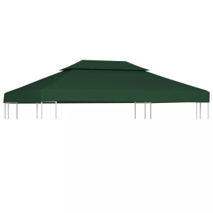 vidaXL, vidaXL Pavillon-Dachplane Ersatzdach 310 g/m² Grün 3x4 m, vidaXL Pavillon-Dachplane Ersatzdach 310 g/m² Grün 3x4 m