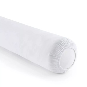 LA REDOUTE INTERIEURS, 2er-Pack Nackenrollen-Schoner, Jersey, reine Baumwolle, La Redoute Intérieurs - 2er-Pack Nackenrollen-Schonbezüge aus Baumwolljersey, 90cm, Weiss