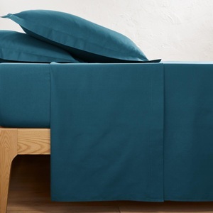 LA REDOUTE INTERIEURS, Leintuch Scenario aus Baumwolle Leintuch Scenario aus Baumwolle, La Redoute Intérieurs - Leintuch Scenario aus Baumwolle, 150x250cm, Blau
