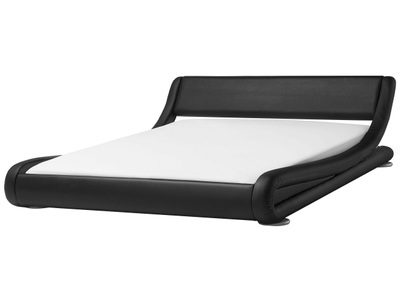 Beliani, Beliani Wasserbett Kunstleder schwarz 180 x 200 cm AVIGNON, 