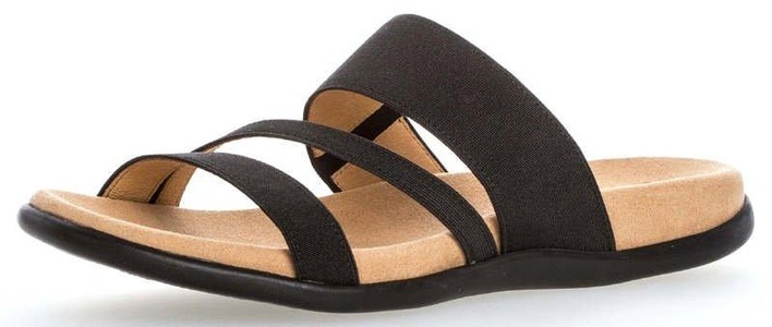 Gabor, Gabor Pantolette, Gabor Pantolette mit Elasteinsatz für Damen schwarz
