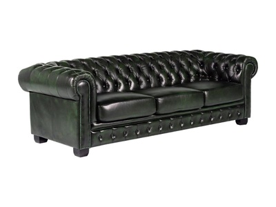 LINEA SOFA, Chesterfield Ledersofa 4Sitzer Büffelleder BRENTON Chesterfield Ledersofa 4Sitzer Büffelleder BRENTON, 
