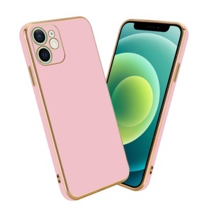 Cadorabo, Hülle für Apple iPhone 12 MINI mit Kameraschutz, Cadorabo - Hülle für Apple iPhone 12 MINI mit Kameraschutz, Goldrosa