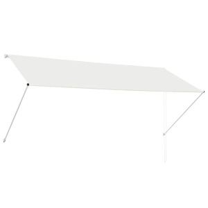 Diverse Hardware, Einziehbare Markise Cremeweiss 300 x 150 cm, vidaXL Einziehbare Markise 300×150 cm Creme