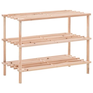 Diverse Hardware, Schuhregal 3 Ebenen Massivholz