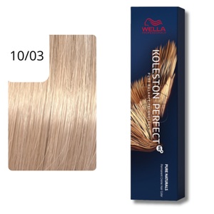 Wella Professionals, Wella Professionals Color Kolestone Perfect ME+ PURE NATURALS 10/03 hell-lichtblond natur-gold 60ml, Wella Koleston Perfect Me+ Pure Naturals Haarfarbe 60 ml 10/03 hell-lichtblond natur-gold