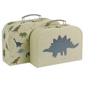 ALLC, ALLC Kofferset SCDIGR19 Dinosaurier 290x200x93mm, Spielzeugkoffer DINOSAURS 2er-Set in hellgrün