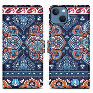 Apple, Hülle für iPhone 14 Kartenfach, Apple - Hülle für iPhone 14 Kartenfach, Blau Bedruckt