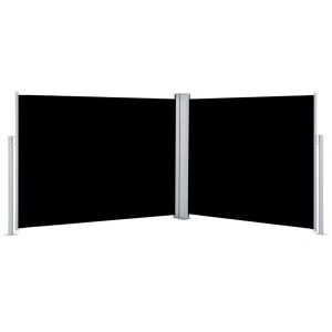 Diverse Hardware, Ausziehbare Seitenmarkise Schwarz 140 x 1000 cm, vidaXL Ausziehbare Seitenmarkise Schwarz 140 x 1000 cm