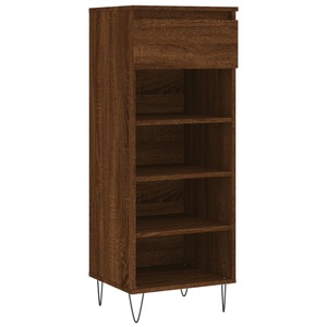 vidaXL, vidaXL Schuhschrank Braun Eichen-Optik 40x36x105 cm Holzwerkstoff, vidaXL Schuhschrank Braun Eichen-Optik 40x36x105 cm Holzwerkstoff