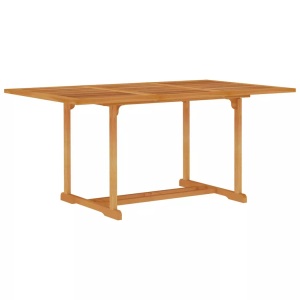 vidaXL, vidaXL Gartentisch 150x90x75 cm Teak Massivholz