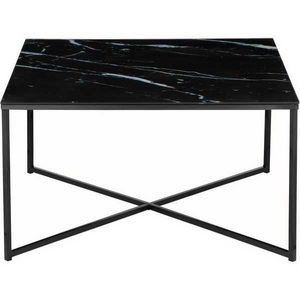 mutoni casual, Couchtisch Marmor schwarz 80x80, SalesFever Couchtisch, Tischplatte in Marmoroptik