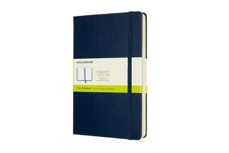 MOLESKINE, Moleskine Notizbuch Erweitert Large/A5 Blanko, Saphir, Moleskine Notizbuch, HC, L/A5, blanko, saphir, 208 Seiten, 606242