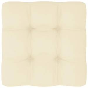vidaXL, vidaXL Palettensofa-Kissen Creme 60x60x12 cm, 