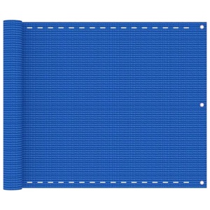 vidaXL, vidaXL Balkon-Sichtschutz Blau 75x500 cm HDPE, vidaXL Balkon-Sichtschutz Blau 75x500 cm HDPE