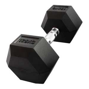 Gladiatorfit, GladiatorFit Sechseckige Hantel aus Gummi : 17.5 KG Hanteln, GladiatorFit - Sechseckige Hantel 