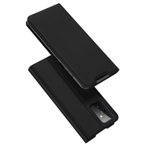 Samsung, Dux Ducis - Samsung Galaxy A72 5G Flip Wallet Cover Leder Tasche - Schwarz