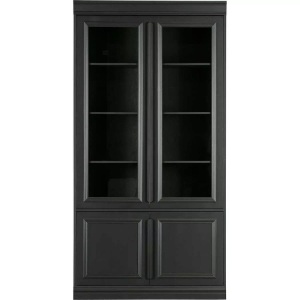 mutoni casual, Vitrinenschrank Organize schwarz 110x215, Vitrinenschrank Organize schwarz 110x215