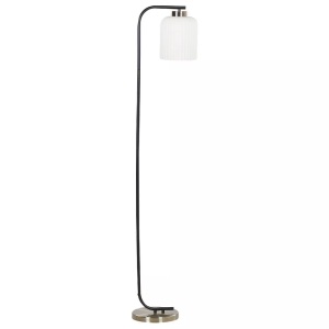 Beliani, Stehleuchte aus Stahl Modern CAUDELO Stehleuchte aus Stahl Modern CAUDELO, Beliani - Stehlampe aus Stahl Modern CAUDELO, One Size, Schwarz