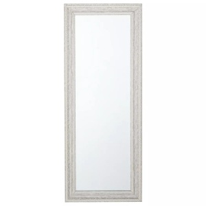Beliani, Beliani Wandspiegel beige/silbern 50 x 130 cm VERTOU, Beliani - Wandspiegel aus Kunststoff Klassisch VERTOU, 50 CM, Pearl
