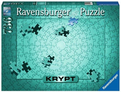 undefined, Ravensburger Puzzle Krypt Metallic, Ravensburger Puzzle 17151 - Krypt Puzzle Metallic Mint - Schweres Puzzle für Erwachsene und Kinder ab 14 Jahren mit 736 Teilen