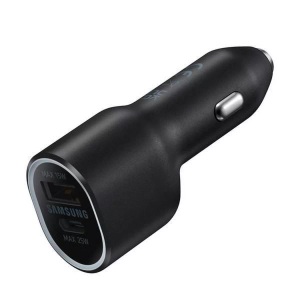 Samsung, SAMSUNG EP-L4020NBEGEU - KFZ Ladegerät (Schwarz), Samsung Ladegerät KFZ Duo, 25W ? USB C Kabel/Adapter/Ladegerät