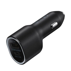 Samsung, SAMSUNG EP-L4020NBEGEU - KFZ Ladegerät (Schwarz), Samsung Ladegerät KFZ Duo, 25W ? USB C Kabel/Adapter/Ladegerät