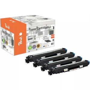Peach, Peach Spar Pack Tonermodule kompatibel zu Brother TN-243, Peach B243 4 Toner (bk, c/m/y) ersetzt Brother TN-243 für z.B. Brother DCPL 3550 CDW, Brother MFCL 3750 CDW, Brother MFCL 3770 CDW