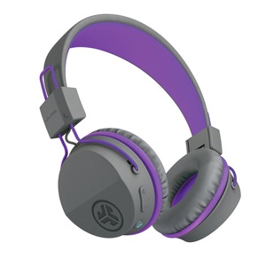 JLab, Jlab JBuddies Studio Kids On-Ear, Wireless, Grey/Purple, IEUHBSTUDIORGRYPRPL4, JLAB AUDIO JBuddies Studio - Headset (On-ear, Grau/Violett)